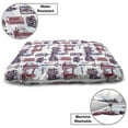 thumbnail image 3 of London Pet Bed, Hand Drawing Style Sketchy City with Famous Landmarks Architecture, Chew Resistant Pad for Dogs and Cats Cushion with Removable Cover, 24" x 39", Pale Blue Eggplant, by Ambesonne, 3 of 4