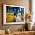 thumbnail image 4 of Palms on Connaught Road - Hong Kong Photography Cityscape Nightlife Neon Sign Skyline Architecture Street Photography Tropical Oak Framed Wall Art Print 5 x 7 inches, 4 of 6
