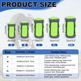 thumbnail image 2 of Uxcell Compression Sack, Ultralight Sleeping Bag Stuff Water-Resistant Durable Storage Sacks for Space Saving Gear 52L & Fluorescent Green -Fit for (Camping/Hiking/Backpacking Trip/), 2 of 7