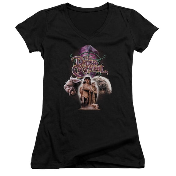 Dark Crystal/The Good Guys Junior Women's V-Neck T-Shirt Black