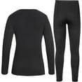 thumbnail image 2 of Thermal Underwear Sets for Women, Long Johns Fleece Lined Top & Bottom, Warm Skiing Base Layer Cold Weather Winter, 2 of 5