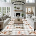 thumbnail image 3 of Large Area Rugs for Living Room Bedroom, Easter 5'x8' Rug Washable Carpet Runner Indoor Outdoor, Spring Pink Bow Bunny Grey White Checkered Non Slip Floor Mats Rug for Kitchen, Bathroom, 3 of 8