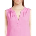 thumbnail image 4 of Time and Tru Women's Sleeveless Double Cloth Dress, 4 of 5