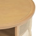 thumbnail image 3 of Rattan Base Coffee Table / Large Storage Space / Natural and Modern, 3 of 6