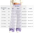 thumbnail image 3 of Girls Sweatpants with Lace Bow Elastic Waist Cute Casual Baggy Kids Wide Leg Pants Purple 10, 3 of 7