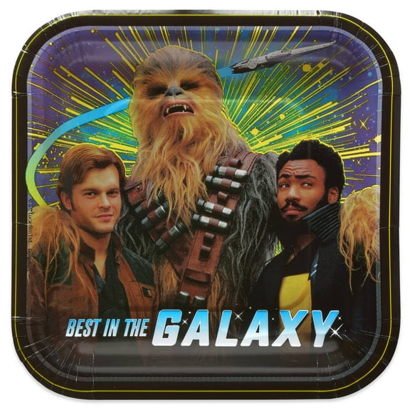 7" Solo: A Star Wars Story Square Paper Party Plates, 8ct