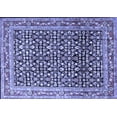 thumbnail image 1 of Ahgly Company Machine Washable Indoor Rectangle Persian Blue Traditional Area Rugs, 2' x 5', 1 of 4