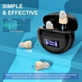 thumbnail image 5 of SUWU Hearing Aids, Digital Rechargeable Hearing Aids for Seniors with Noise Cancelling, Hearing Assist Device for Hearing Loss, Mini CIC In Ear Hearing Amplifiers with Display Charging Case, 5 of 8