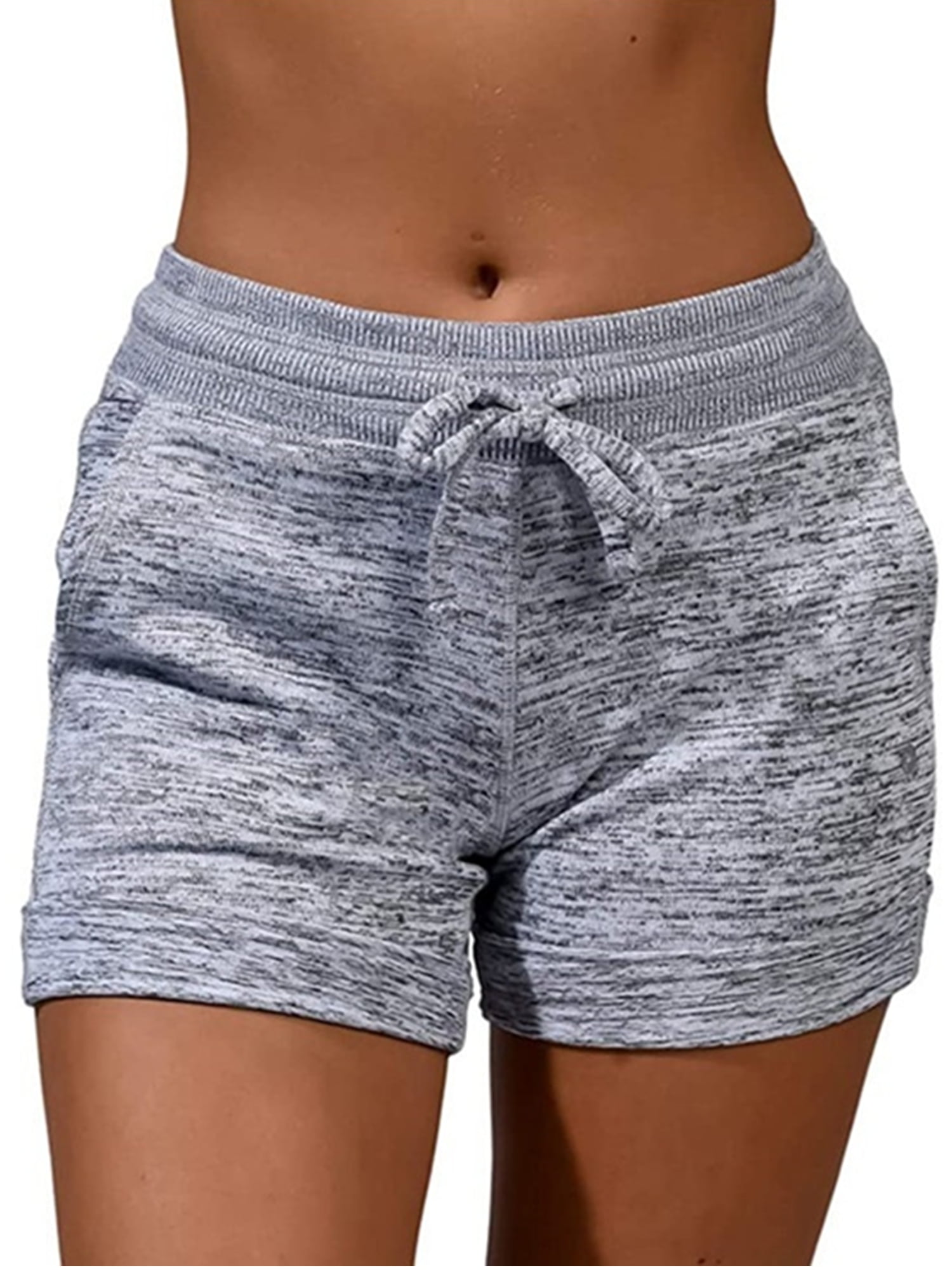 Lumento Womens Active Shorts Drawstring Waist Beach Shorts Pants Summer ...
