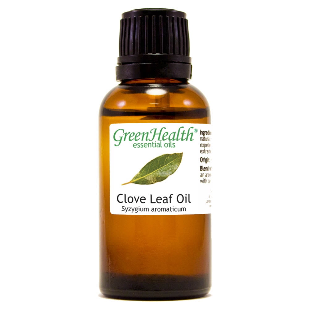 Clove Leaf Essential Oil 1 fl oz (30 ml) Glass Bottle w/ Euro Dropper