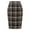 Coffee, variant on Women's High Waist Plaid Skirt Causal Bodycon Pencil Wool Knee Length Skirts Winter Fall A Line Elegent Outfits