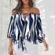 thumbnail image 2 of Gibobby Blusa Termica Top de camisa para mujer Pajarita Calle Causal Blusa suelta（Azul marino， XL), 2 of 5