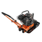 KFFKFF 6.5HP Plate Compactor, 196CC Gasoline Motor, 4200 lbs Vibratory Soil Compaction Device, 22.1x15.9 in Plate Power Bouncing Jack Tamper, 5600 VPM Ground Compactor