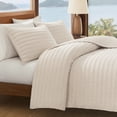 thumbnail image 6 of Coastal Living Tropical Luxe Linen 3-Piece Quilt Set, Full/Queen, Natural Beige, Cotton-Linen Blend, 6 of 13