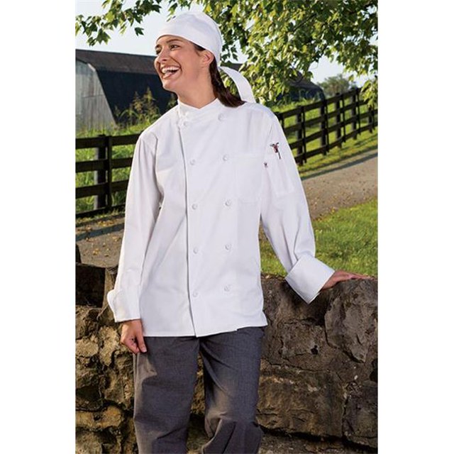 Uncommon Threads 0435-2510 Soho Crossover Chef Coat in White - 6XLarge