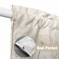 thumbnail image 2 of Dandelion Retro Leaves Kitchen Window Curtains, Swag Curtains Valance for Bedroom Living Room Bathroom, Farmhouse Botanical Watercolor Rod Pocket Window Curtain Block Drapes 2 Panels 28"x36", 2 of 9