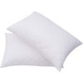 Quilted Pillows for Sleeping 2 Pack Standard Size White Side Stomach