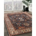 thumbnail image 3 of Ahgly Company Machine Washable Indoor Round Industrial Modern Camel Brown Area Rugs, 8' Round, 3 of 7
