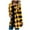 Yellow, variant on Meichang Womens Buffalo Plaid Cardigans Long Sleeve Elbow Patch Draped Open Front Cardigan Shirt Flannel Jacket Coat Cozy Knit Sweater Outwear