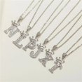 thumbnail image 5 of Female Cubic Zircon Crown Alphabet Pendants Necklace For Lady Copper Mini A- Z Letter Charms Necklace 26 Initial Collares Jewelr, 5 of 6