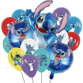 Lilo and Stitch Party Balloons Stitch Party Aluminum Film Balloons suit  Stitch Birthday Party Decorations (10pcs blue）