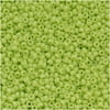 Toho Round Seed Beads 15/0 #44 'Opaque Sour Apple' 8 Gram Tube