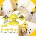 thumbnail image 6 of SugarBloom Interactive Windmill Cat Toy with Catnip & LED Light Ball - Fun Exercise Kick Ball Toy for Indoor Cats, Colorful Motion Teaser,Green, 6 of 9