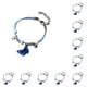 thumbnail image 1 of Qarigey elegante y duradera para mujer para cualquier salida para mujer colgante de moda para pareja con hermosa cola de hebilla 312A azul 1 312A Azul 1 10Conjunto, 1 of 6