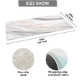 thumbnail image 3 of Haosy Soft Pink Gold White Marble Bathroom Rugs Non Slip Absorbent Soft Plush Quick Dry Bath Mat, 39"x20", 3 of 8