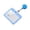 A003- Sky Blue, variant on Blue Horizontal Id Badge Holder with Sliding, Clear Hard Card Sleeve for Office Staff, School Students, and Event Attendees, 3.5 X 2.5 Inch Work Id Card Protector