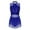 Royal Blue, variant on SiiRoh Womens Glittery Sequins Tassel Dance Dress for Latin Jazz Leotard Lyrical Dancewear Royal Blue S