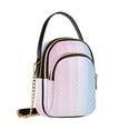 thumbnail image 7 of FORMRS Crossbody Bag for Women Quilted Travel Shoulder Cell Phone Purse with Chain Strap Handbag, Light Blue Stripes, 7 of 7