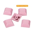 thumbnail image 4 of Unique Bargains 1U Blank Keycaps, 5 Pack Universal PBT Keyboard Replacement Accessories for MX Mechanical Keyboard, Pink, 4 of 6