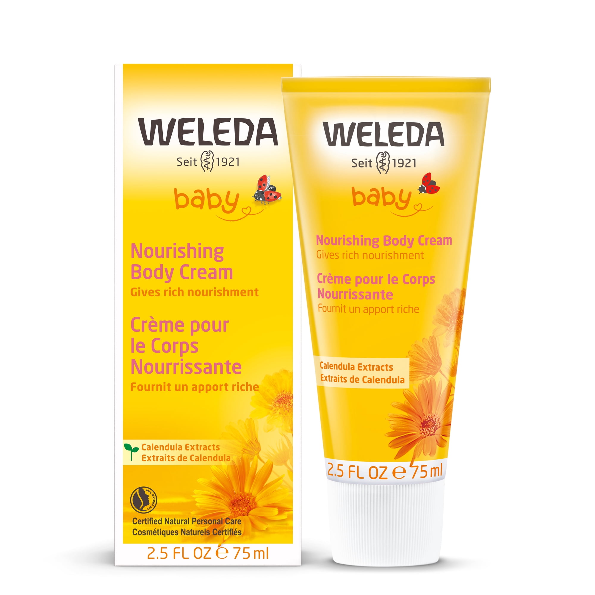 Weleda Baby Nourishing Body Cream with Calendula Extracts, 2.5 fl oz