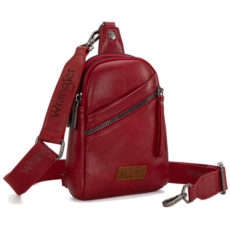 Montana West Wrangler Crossbody Sling Bag, Red photo 5