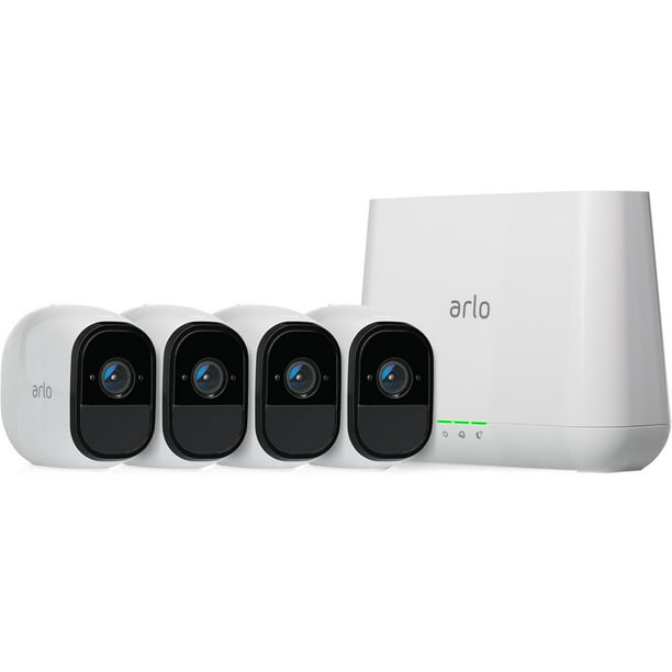 Arlo Pro 720P HD Security Camera System VMS4430 4 WireFree Rechargeable Battery Cameras with