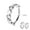 10mm, variant on OUFER Mini Huggie Hollow Out Heart Hoop Earrings Stainless Cartilage Earrings for Women