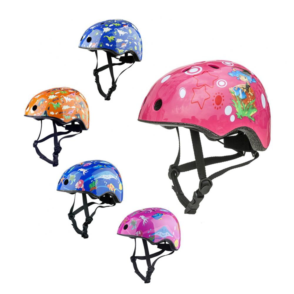 Kids Bike Helmet 3D Design Dinosaur Pattern Bike Helmet Adjustable 48-52cm 