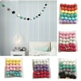 thumbnail image 1 of Grofry Nordic Style Colorful Pom Pom Ball Hanging Garland Birthday Party Nursery Decor White And Pink And Rose, 1 of 8