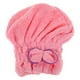 thumbnail image 4 of Gorro de secado de microfibra para el cabello con lazo para la cabeza, regalo para mujer, color rosa, 4 of 6