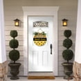 thumbnail image 5 of Eveokoki Home Sweet Home Bee Front Door Sign Funny Wreaths Hanging Wooden Plaque Decoration Round Rustic Wood Farmhouse Porch Decor for Home Front Door Decor, 12 x 12 Inch, 5 of 5