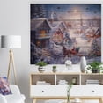 thumbnail image 3 of Design Art - Soirée de Noël Pleine Lune avec Traîneau Ouvert et Église, 3 of 5