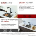 thumbnail image 5 of Stylish Dual Mount 23" Stainless Steel Single Bowl Kitchen Sink with Strainer S-203T, 5 of 11