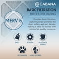 thumbnail image 4 of Cabana Filters 20 x 20 x 1 HVAC Furnace AC Air Filter Replacement, MERV 5, 6 Pack, 4 of 7