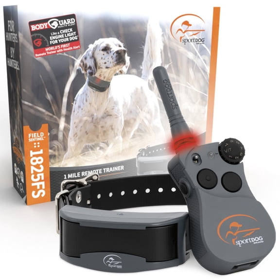 SportDOG FieldSentinel 1825 Remote Dog Training Collar w/ BodyGuard Health Alerts – 1 Mile Range