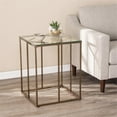 thumbnail image 3 of Maklaine Modern / Contemporary End Table with Tempered Glass Top, 3 of 3