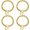Gold 4PCS, variant on 30cm Gold Stainless Steel P Chain Collar Steel Necklace Neck Ring For Small