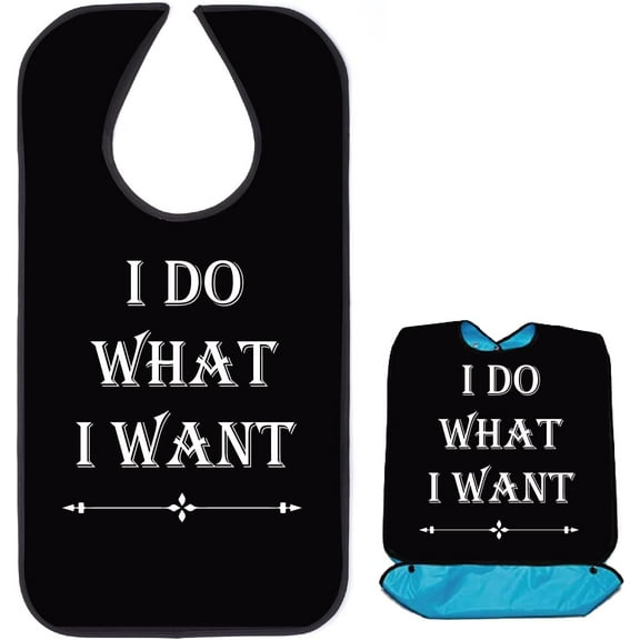 1pc Classic Check Adult Bibs for Elderly colorful DIY