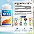 thumbnail image 2 of Best Naturals BCAA 3200 mg Capsules, 200 Count, 2 of 8