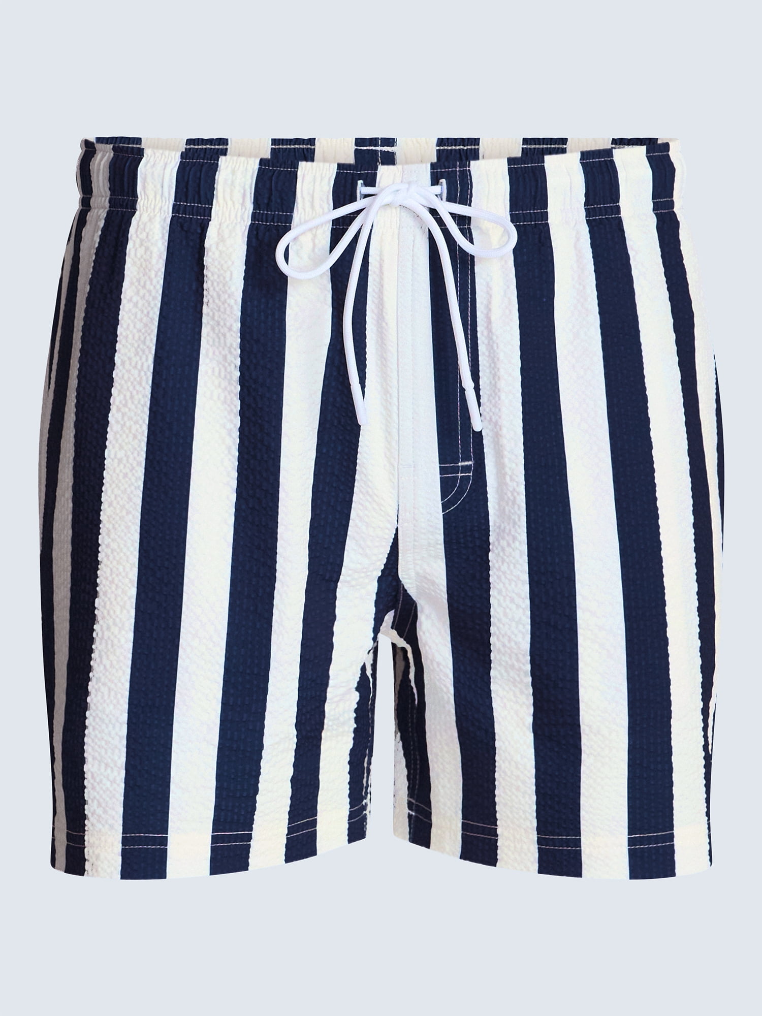 Free Assembly Men's Swim Stretch Seersucker Board Shorts, 5" Inseam, Sizes S-3XL